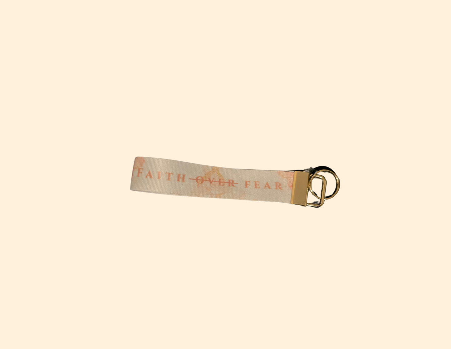 Faith Over Fear Wristlet Keychain