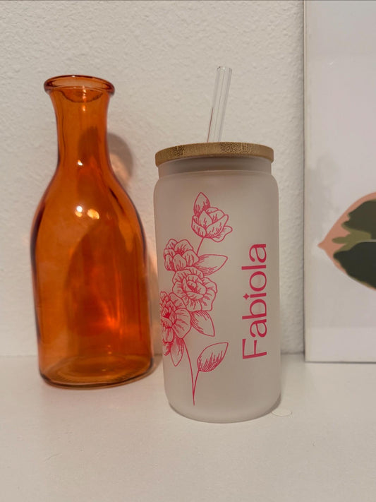 Personalized Floral Cup